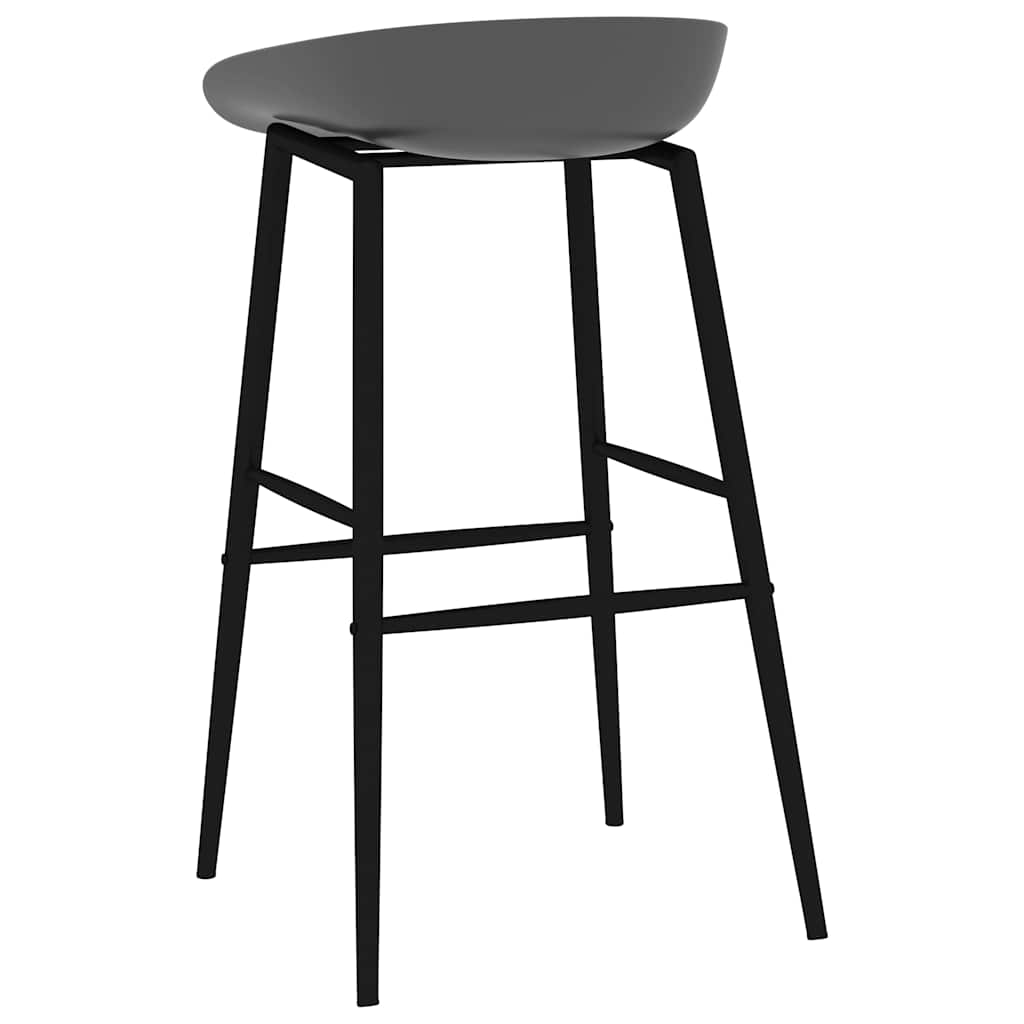 vidaXL Bar Chairs 4 pcs Grey - 48 x 46 x 85 cm