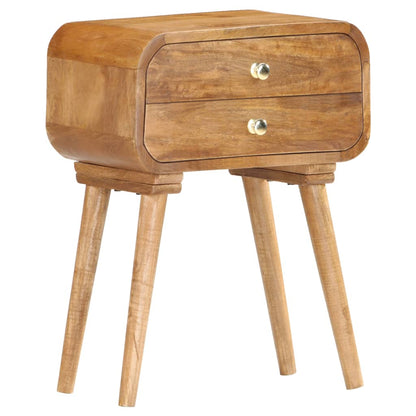 vidaXL Bedside Cabinet 43x30x58 cm Solid Mango Wood - Brown