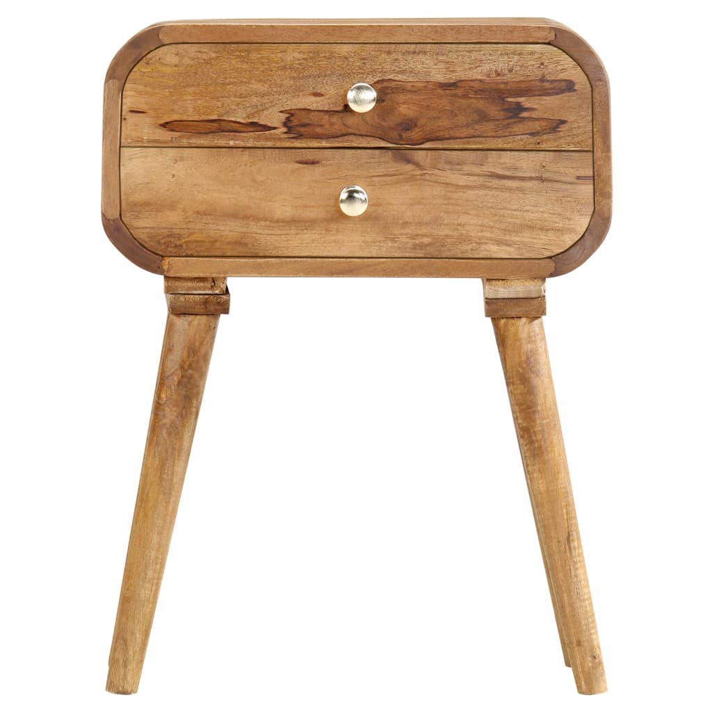 vidaXL Bedside Cabinet 43x30x58 cm Solid Mango Wood - Brown