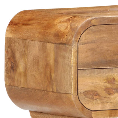 vidaXL Bedside Cabinet 43x30x58 cm Solid Mango Wood - Brown