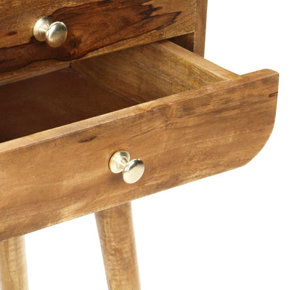 vidaXL Bedside Cabinet 43x30x58 cm Solid Mango Wood - Brown