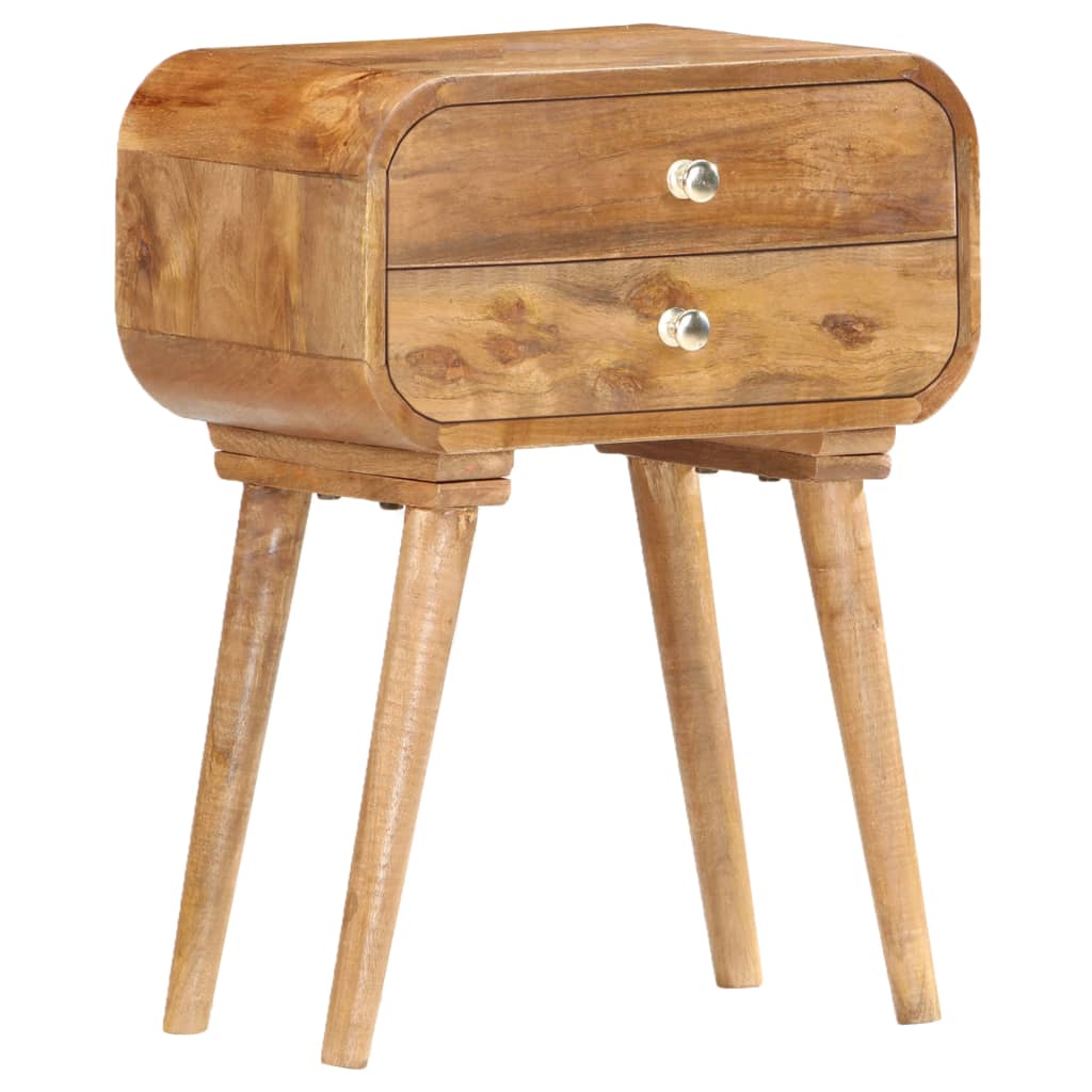 vidaXL Bedside Cabinet 43x30x58 cm Solid Mango Wood - Brown