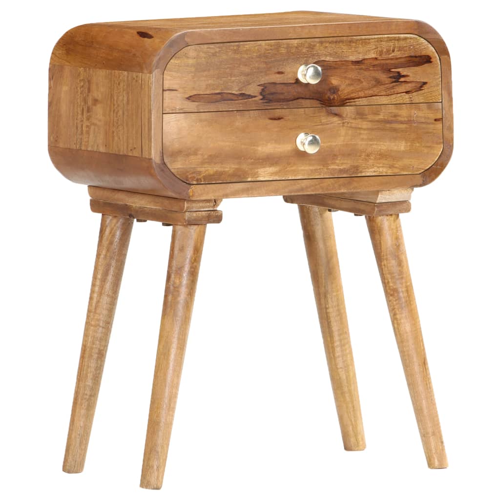 vidaXL Bedside Cabinet 43x30x58 cm Solid Mango Wood - Brown
