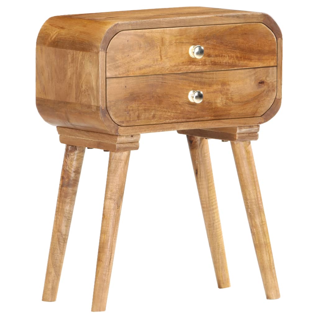 vidaXL Bedside Cabinet 43x30x58 cm Solid Mango Wood - Brown