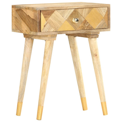 vidaXL Bedside Cabinet 43x30x58 cm Solid Mango Wood - Brown - 60396