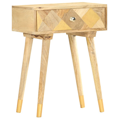 vidaXL Bedside Cabinet 43x30x58 cm Solid Mango Wood - Brown - 60396