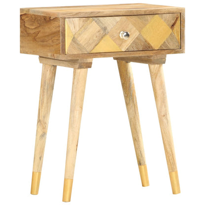 vidaXL Bedside Cabinet 43x30x58 cm Solid Mango Wood - Brown - 60396