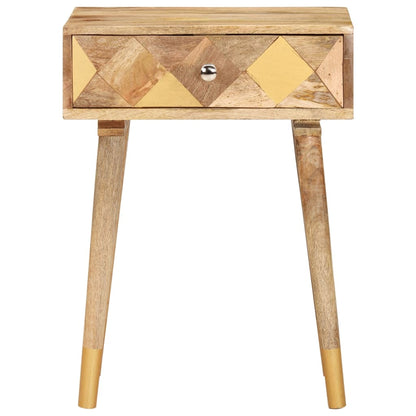 vidaXL Bedside Cabinet 43x30x58 cm Solid Mango Wood - Brown - 60396