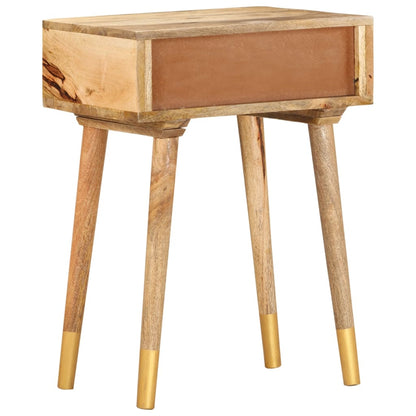 vidaXL Bedside Cabinet 43x30x58 cm Solid Mango Wood - Brown - 60396