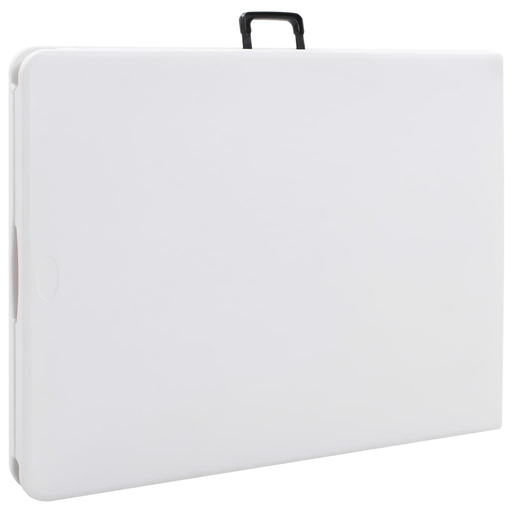 vidaXL Folding Garden Table White 180x72x72 cm HDPE