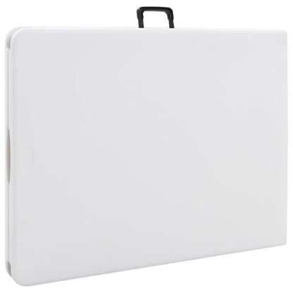 vidaXL Folding Garden Table White 180x72x72 cm HDPE