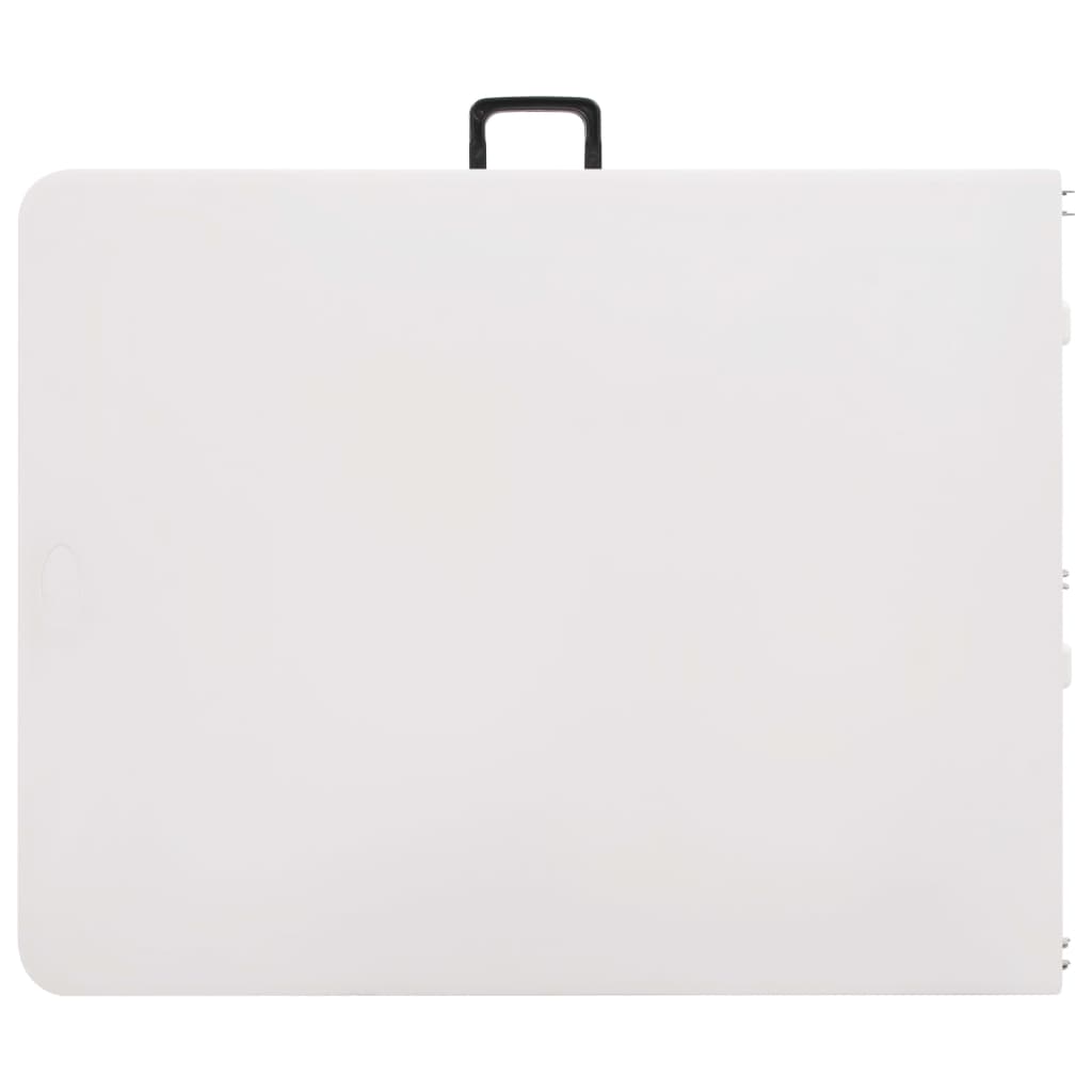 vidaXL Folding Garden Table White 180x72x72 cm HDPE
