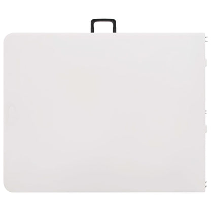 vidaXL Folding Garden Table White 180x72x72 cm HDPE