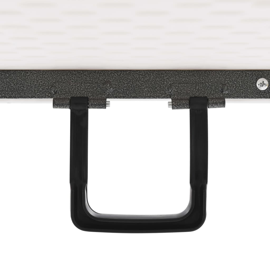 vidaXL Folding Garden Table White 180x72x72 cm HDPE