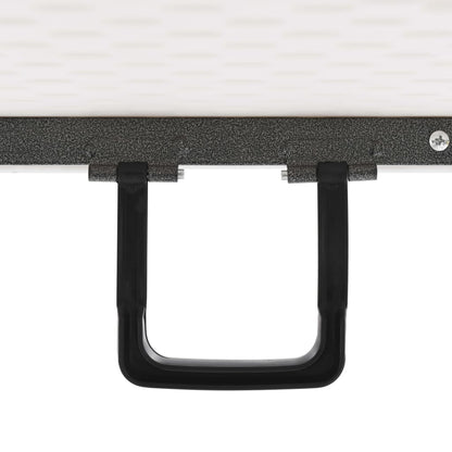 vidaXL Folding Garden Table White 180x72x72 cm HDPE