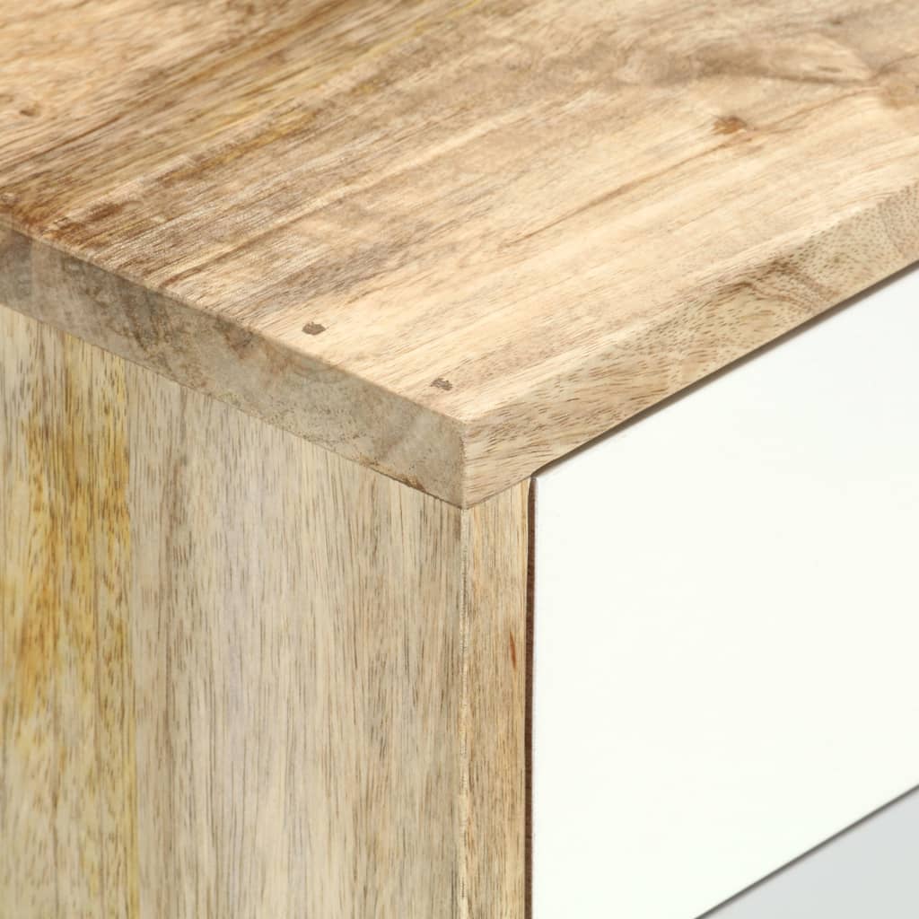 vidaXL Bedside Cabinet 47x35x59 cm Solid Mango Wood - Multicolour
