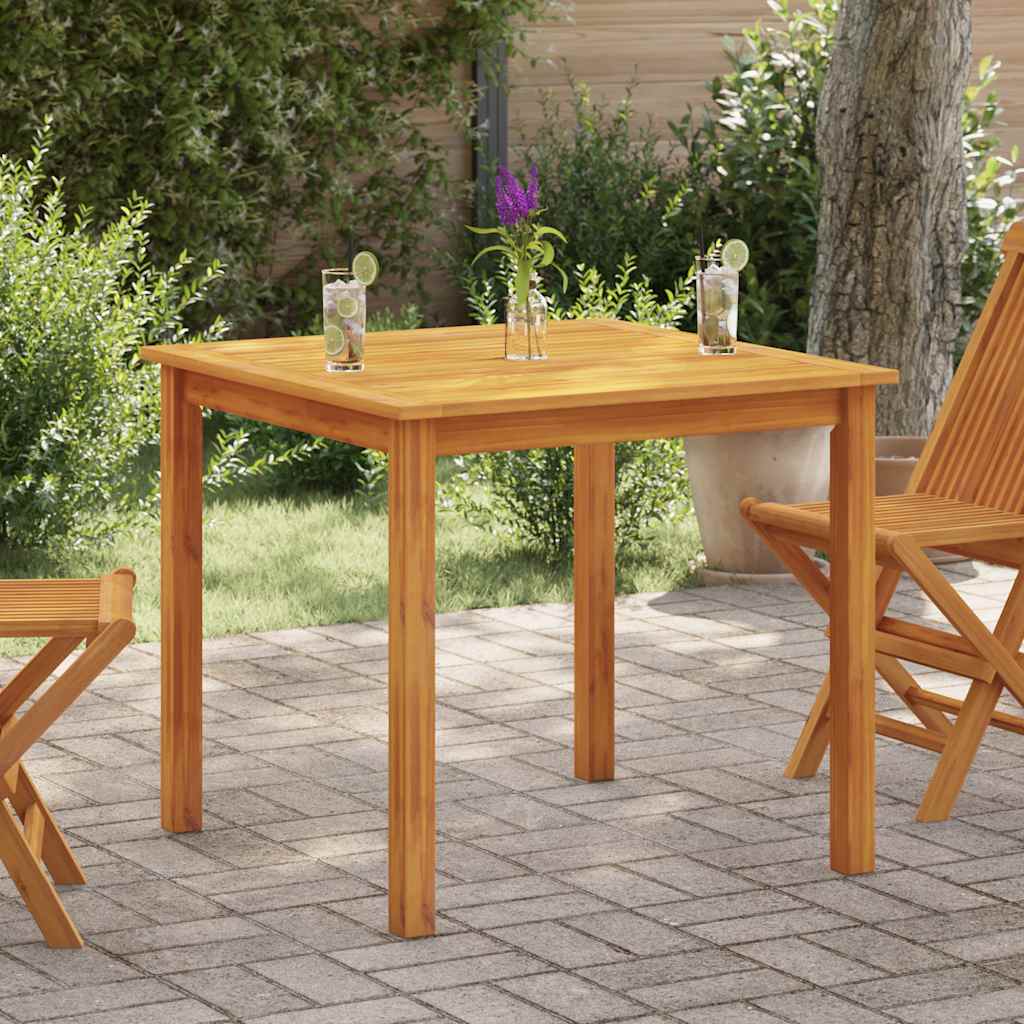 vidaXL Garden Table 85x85x74 cm Solid Acacia Wood - Brown
