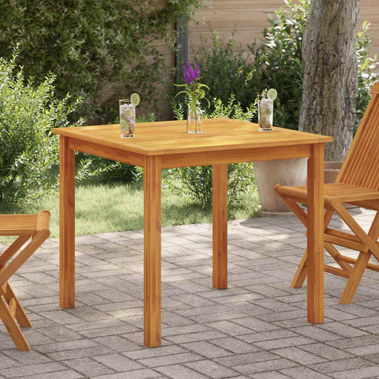 vidaXL Garden Table 85x85x74 cm Solid Acacia Wood - Brown