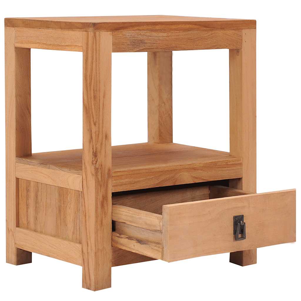 vidaXL bedside Cabinet 40x30x50 cm Solid Teak Wood - Brown