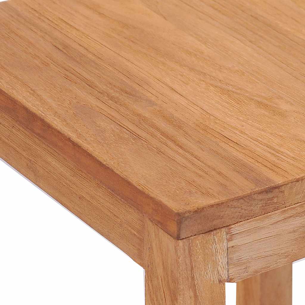 vidaXL Bar Stools 4 pcs Solid Teak Wood - Brown - 35 x 35 x 75 cm