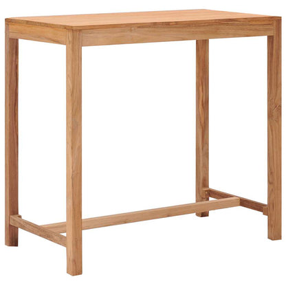 vidaXL Garden Bar Table 110x60x105 cm Solid Teak Wood - Brown