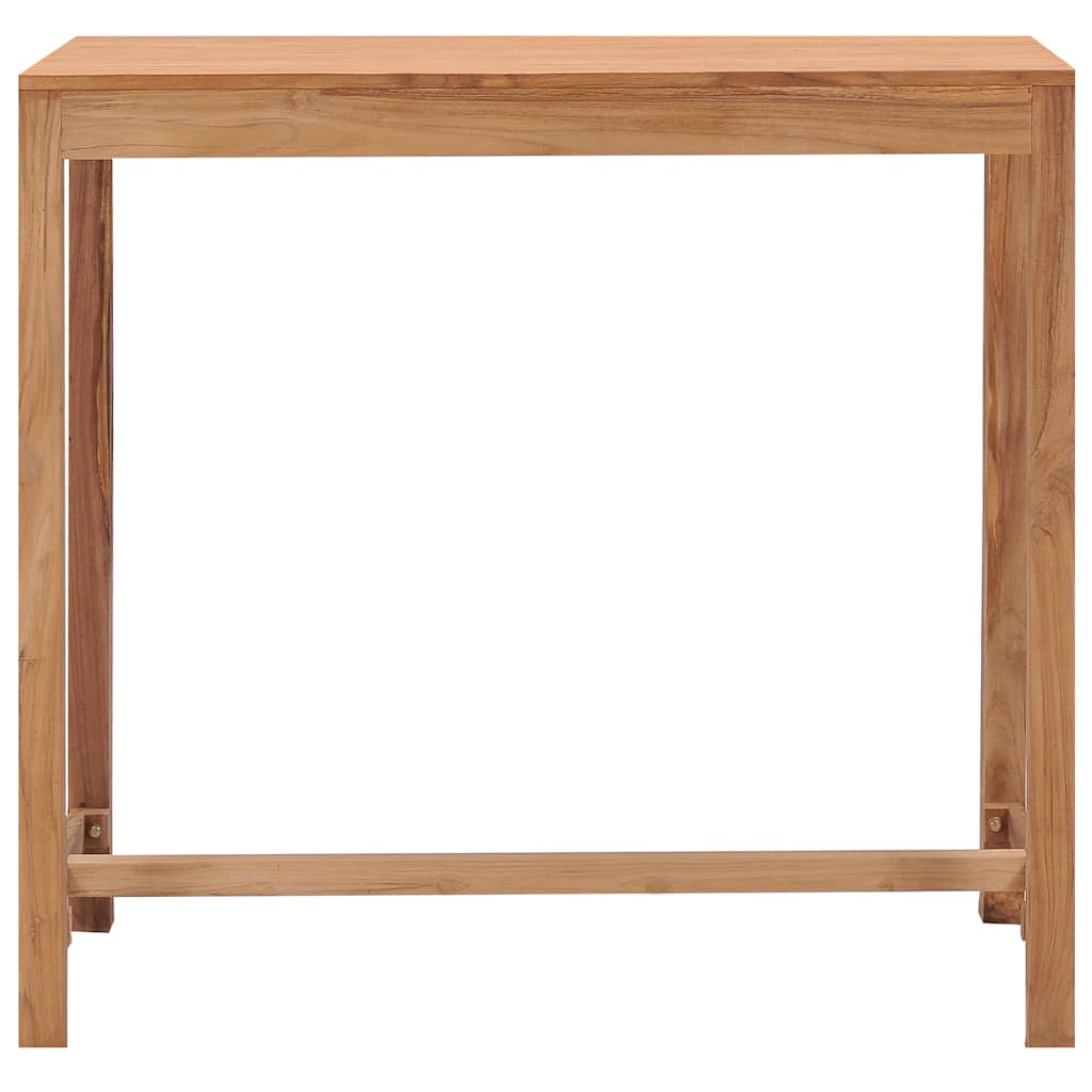 vidaXL Garden Bar Table 110x60x105 cm Solid Teak Wood - Brown