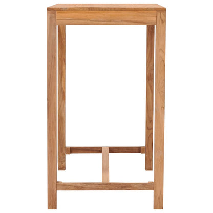 vidaXL Garden Bar Table 110x60x105 cm Solid Teak Wood - Brown