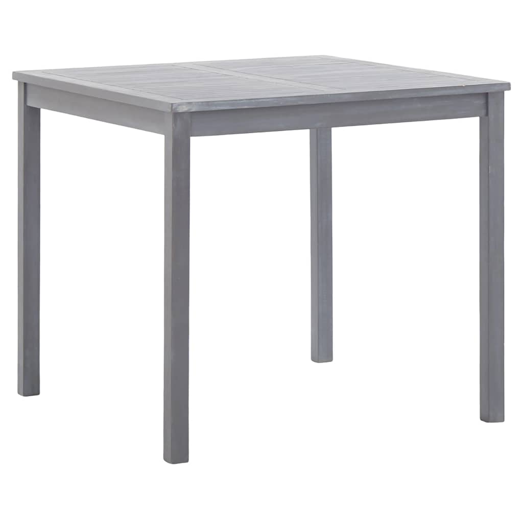 vidaXL Garden Dining Set | Grey | Solid acacia wood | Medium | Foldable