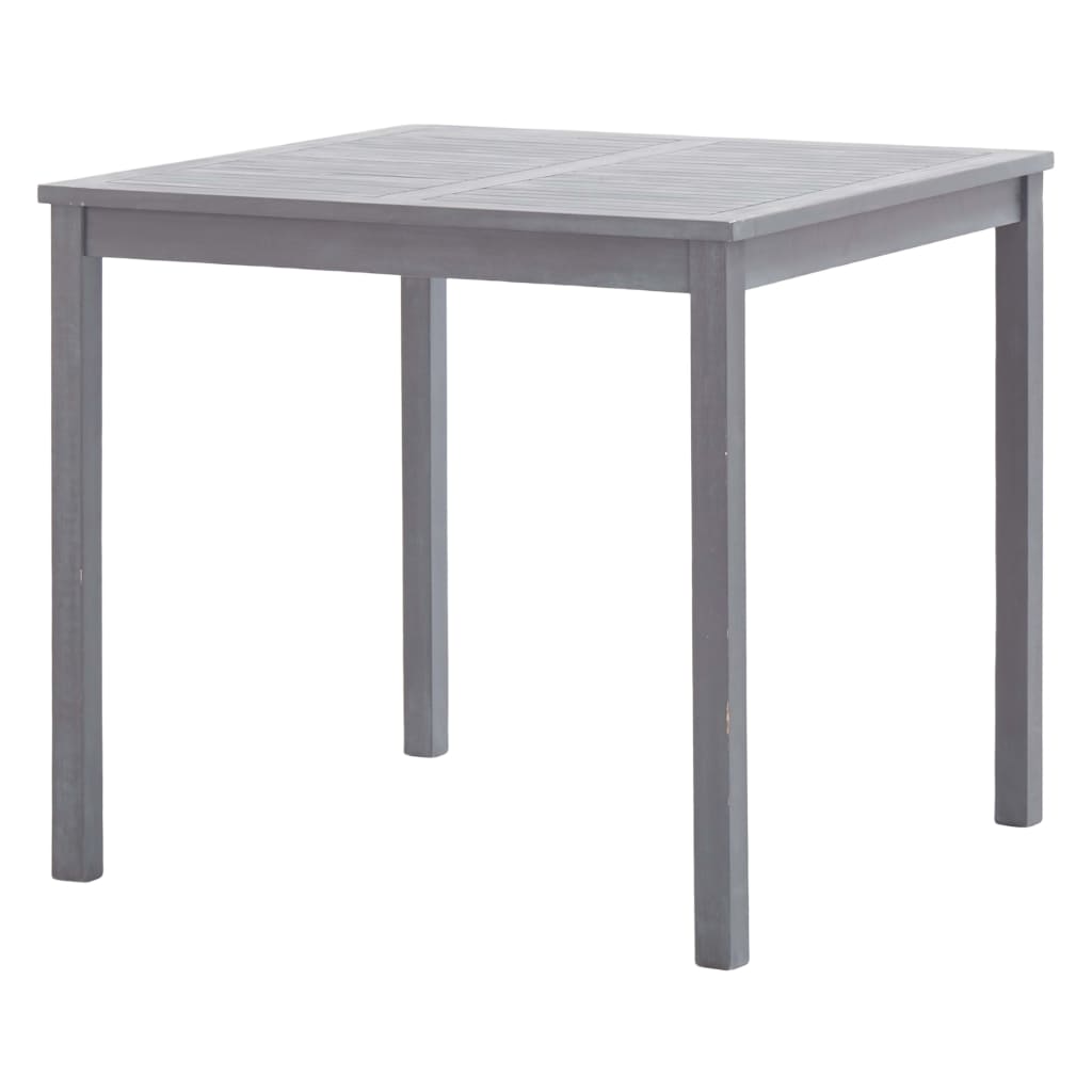 vidaXL Garden Dining Set | Grey | Solid acacia wood | Medium | Foldable