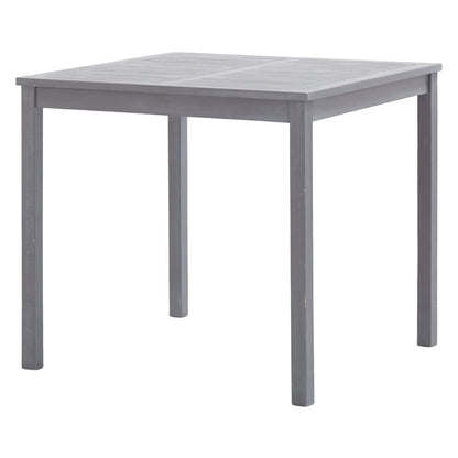 vidaXL Garden Dining Set | Grey | Solid acacia wood | Medium | Foldable