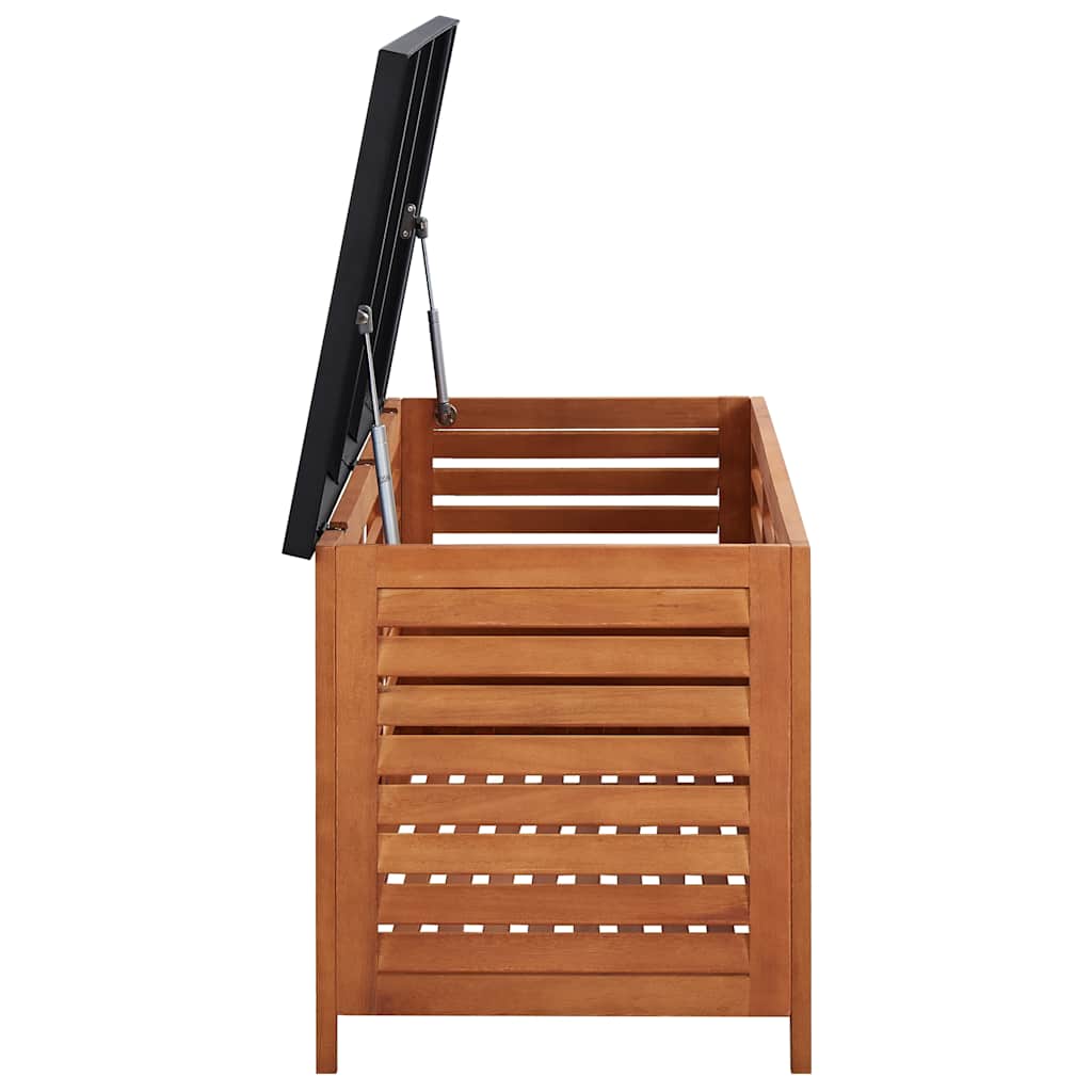 vidaXL Garden Storage Box 117x50x55 cm Solid Eucalyptus Wood - Brown - 117 x 55 x 50 cm