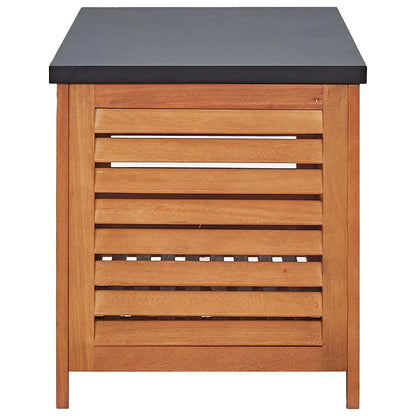 vidaXL Garden Storage Box 150x50x55 cm Solid Eucalyptus Wood - Brown