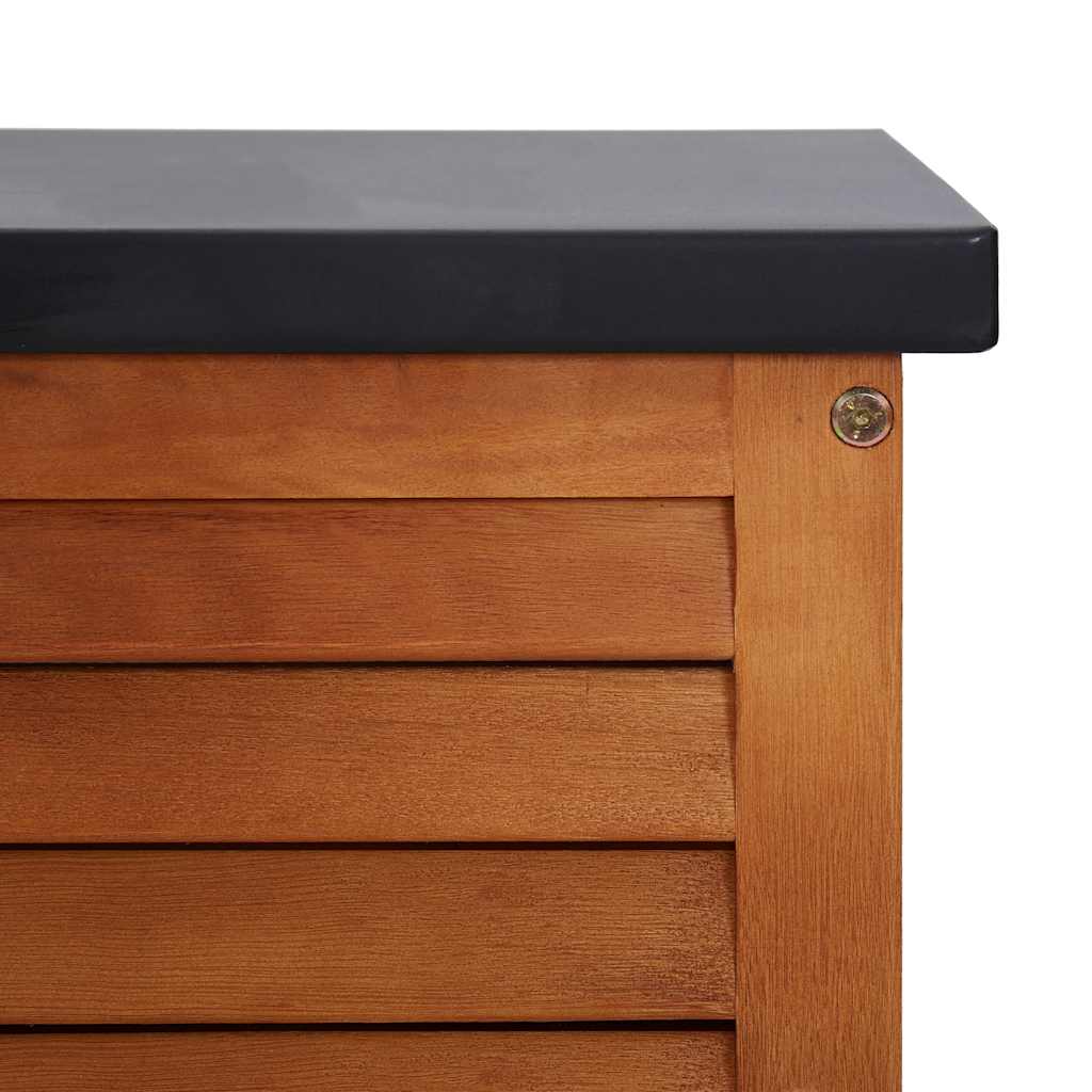vidaXL Garden Storage Box 150x50x55 cm Solid Eucalyptus Wood - Brown