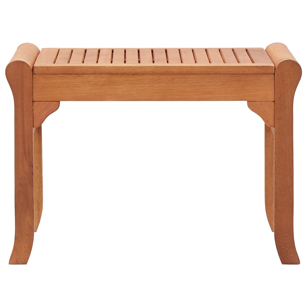 vidaXL Garden Bench 64 cm Solid Eucalyptus Wood - Brown - 64 x 44 x 45 cm