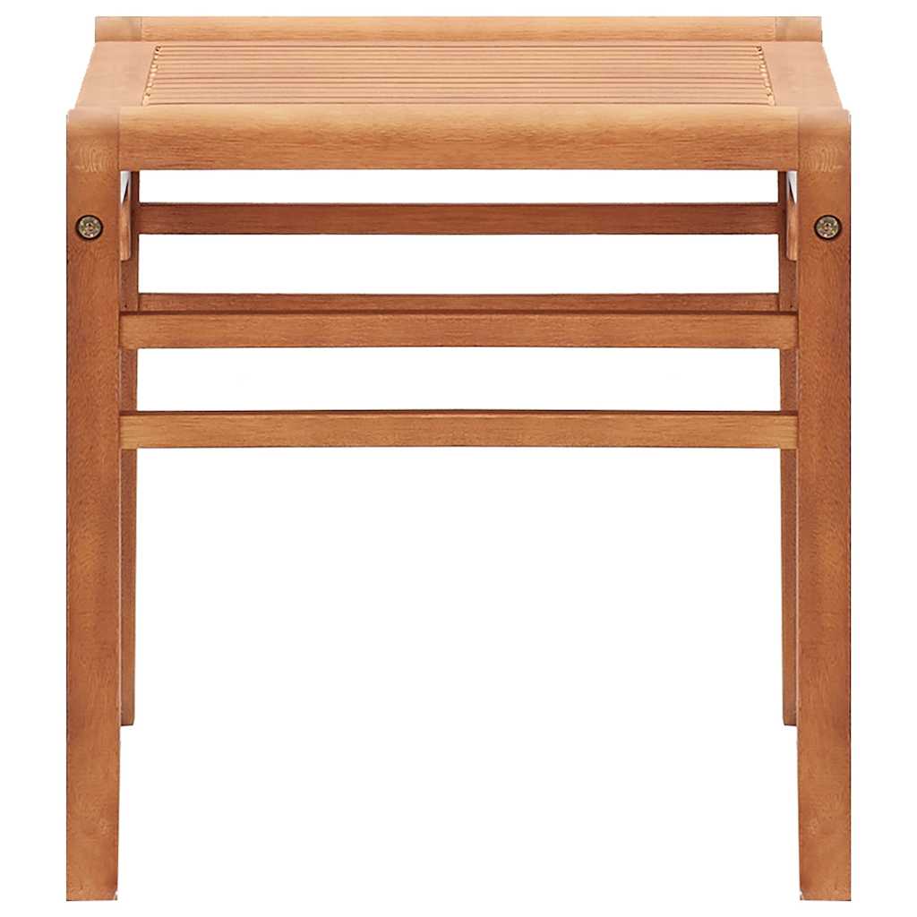 vidaXL Garden Bench 64 cm Solid Eucalyptus Wood - Brown - 64 x 44 x 45 cm