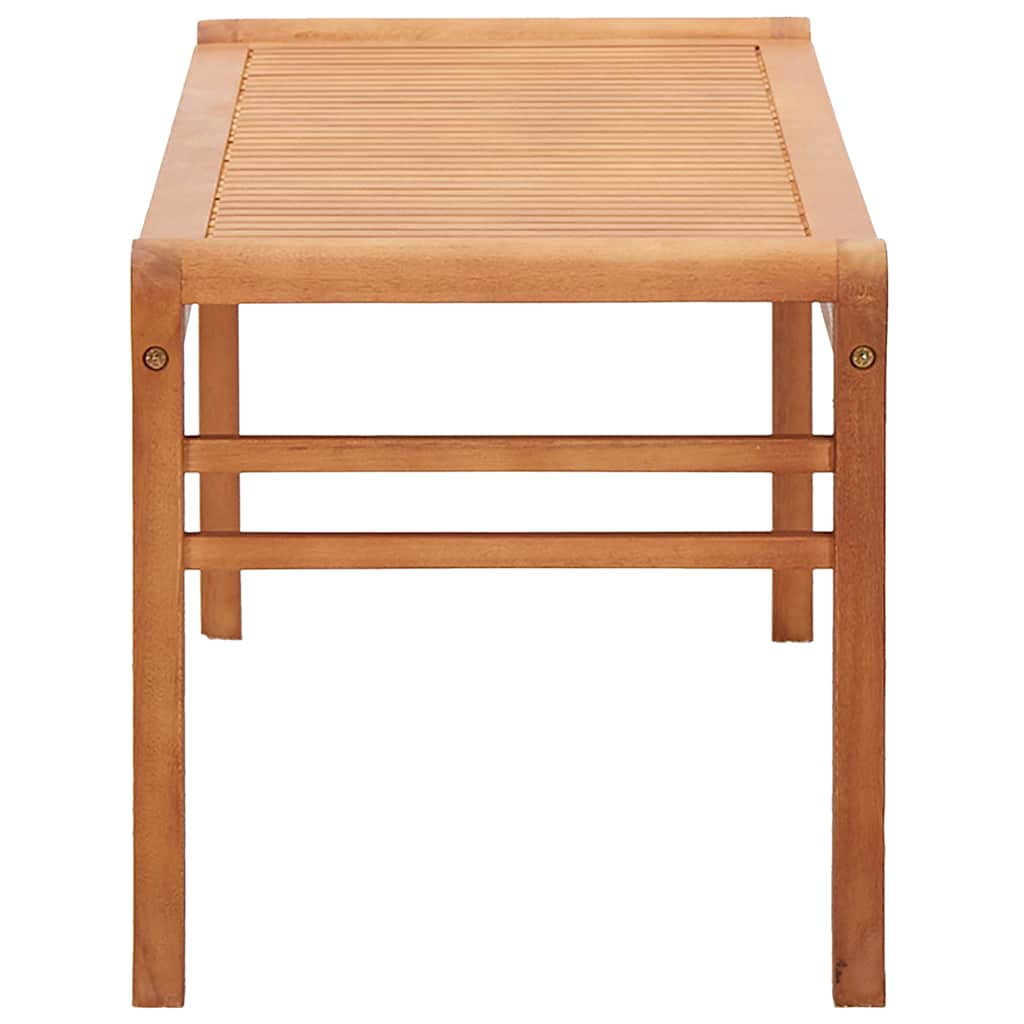 vidaXL 2-Seater Garden Bench 120 cm Solid Eucalyptus Wood - Brown - 120 x 44 x 45 cm
