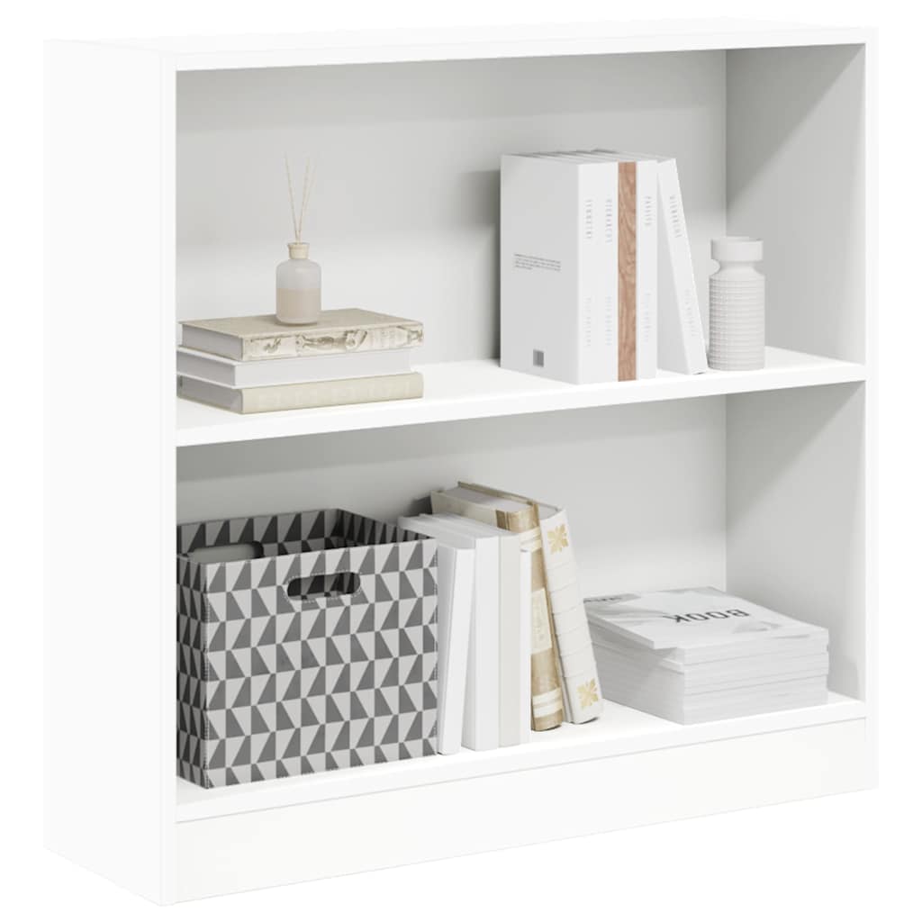 vidaXL Bookcase White 80x24x75 cm Engineered Wood