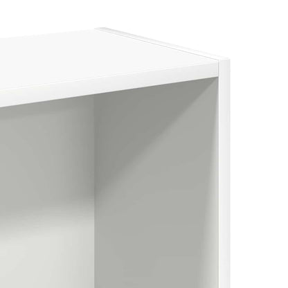 vidaXL Bookcase White 80x24x75 cm Engineered Wood