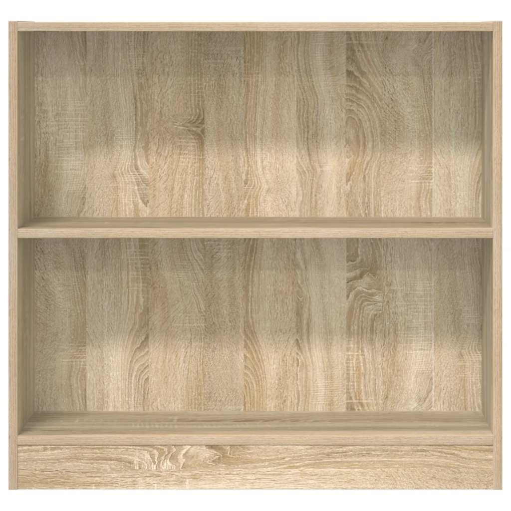 vidaXL Bookcase Sonoma Oak 80x24x75 cm Engineered Wood - Brown