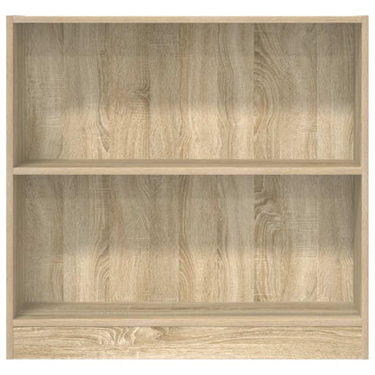 vidaXL Bookcase Sonoma Oak 80x24x75 cm Engineered Wood - Brown