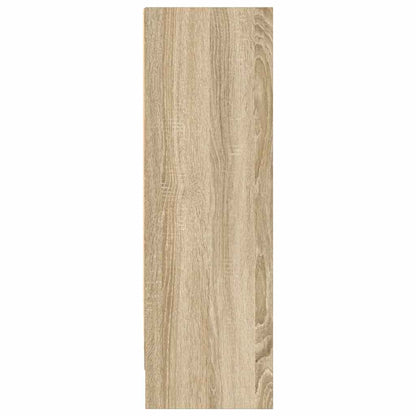 vidaXL Bookcase Sonoma Oak 80x24x75 cm Engineered Wood - Brown