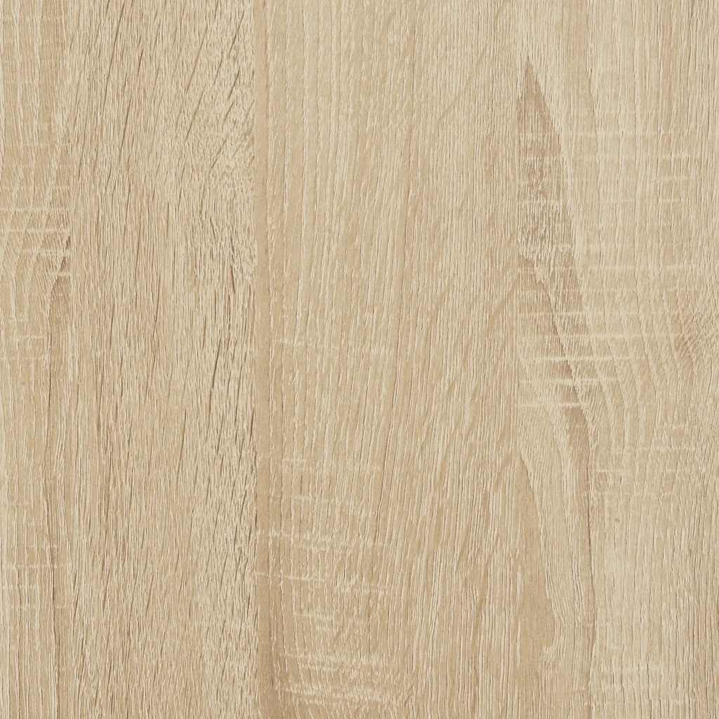vidaXL Bookcase Sonoma Oak 80x24x75 cm Engineered Wood - Brown
