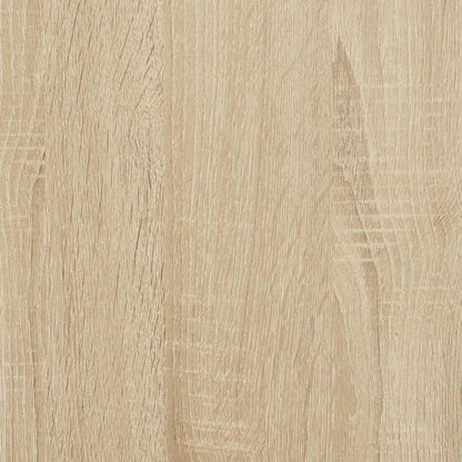vidaXL Bookcase Sonoma Oak 80x24x75 cm Engineered Wood - Brown