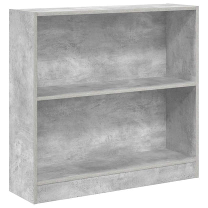 vidaXL Bookcase Concrete Grey 80x24x75 cm Engineered Wood