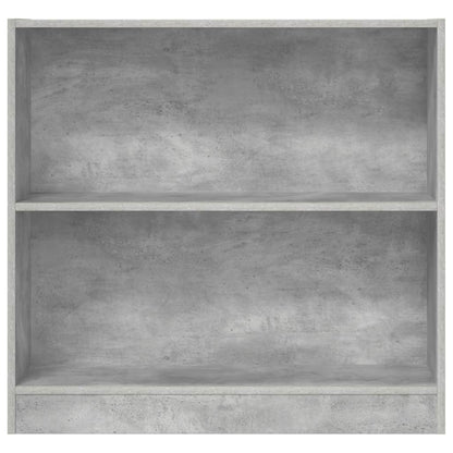 vidaXL Bookcase Concrete Grey 80x24x75 cm Engineered Wood