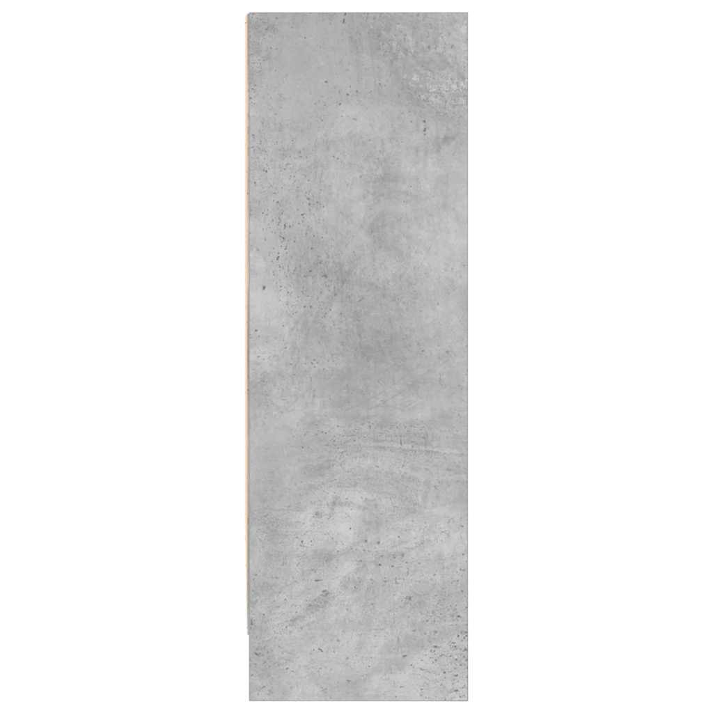 vidaXL Bookcase Concrete Grey 80x24x75 cm Engineered Wood