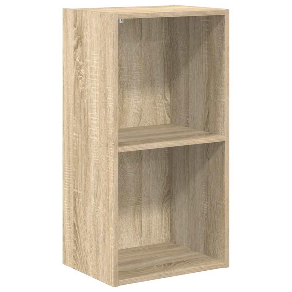 vidaXL Bookcase Sonoma Oak 40x30x76,5 cm Engineered Wood - Brown