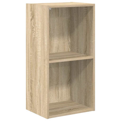 vidaXL Bookcase Sonoma Oak 40x30x76,5 cm Engineered Wood - Brown