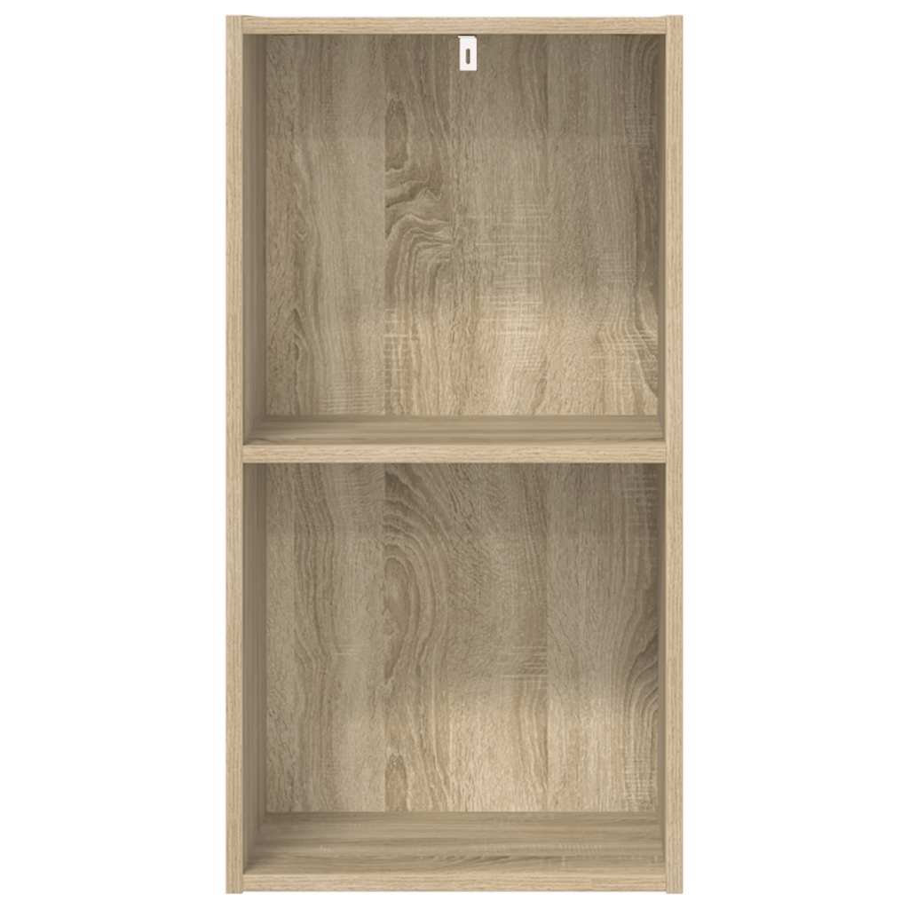 vidaXL Bookcase Sonoma Oak 40x30x76,5 cm Engineered Wood - Brown