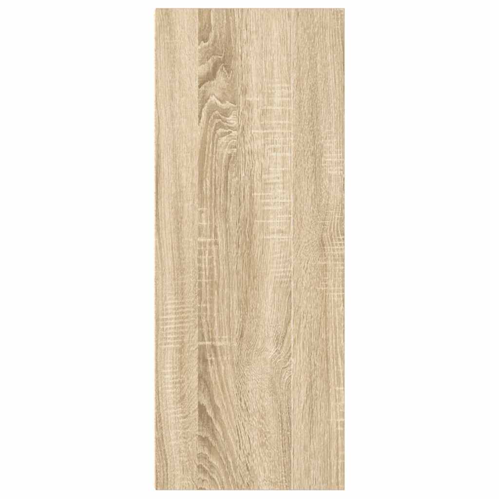 vidaXL Bookcase Sonoma Oak 40x30x76,5 cm Engineered Wood - Brown